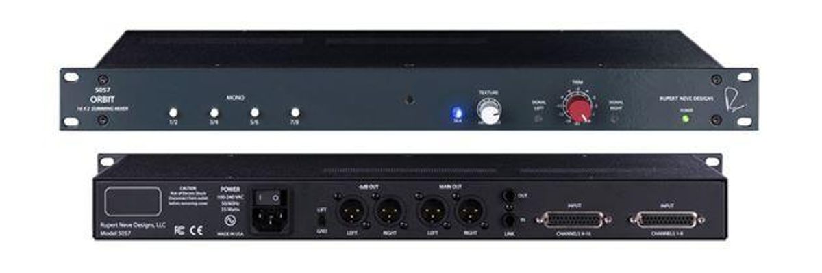 Rubert Neve Design 5057 Orbit 16x2 Summing Mixer