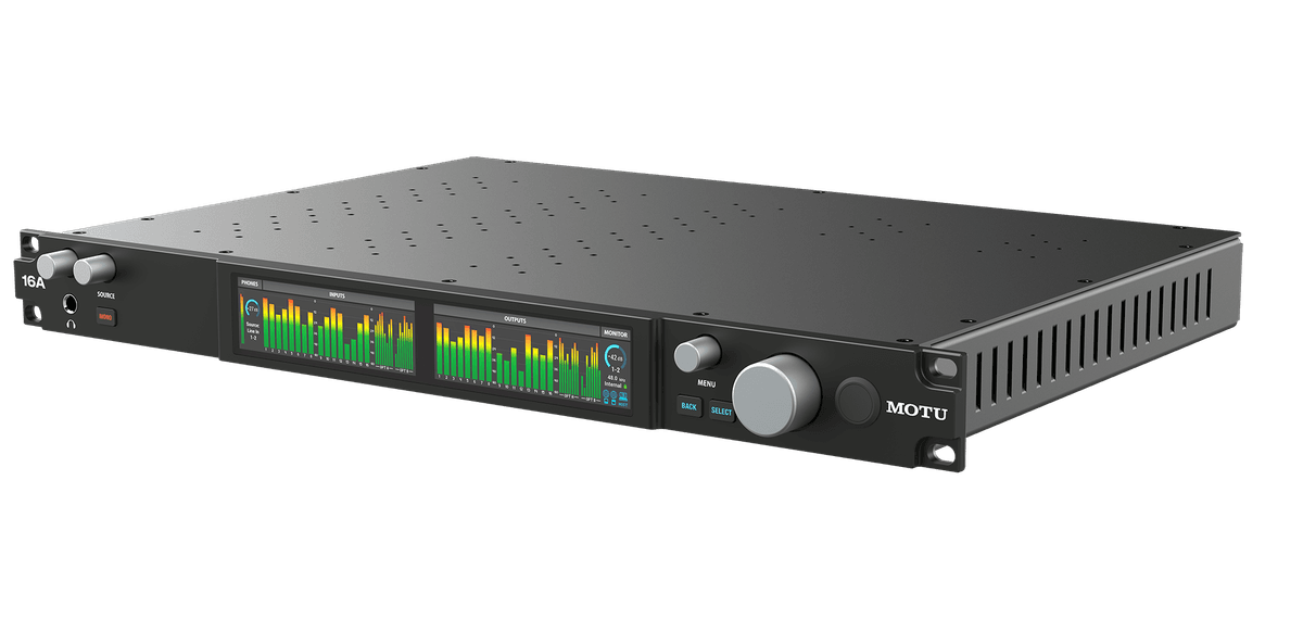 MOTU 16A Thunderbolt™ 4 / USB4 audio interface with DSP, mixing, effects and networking