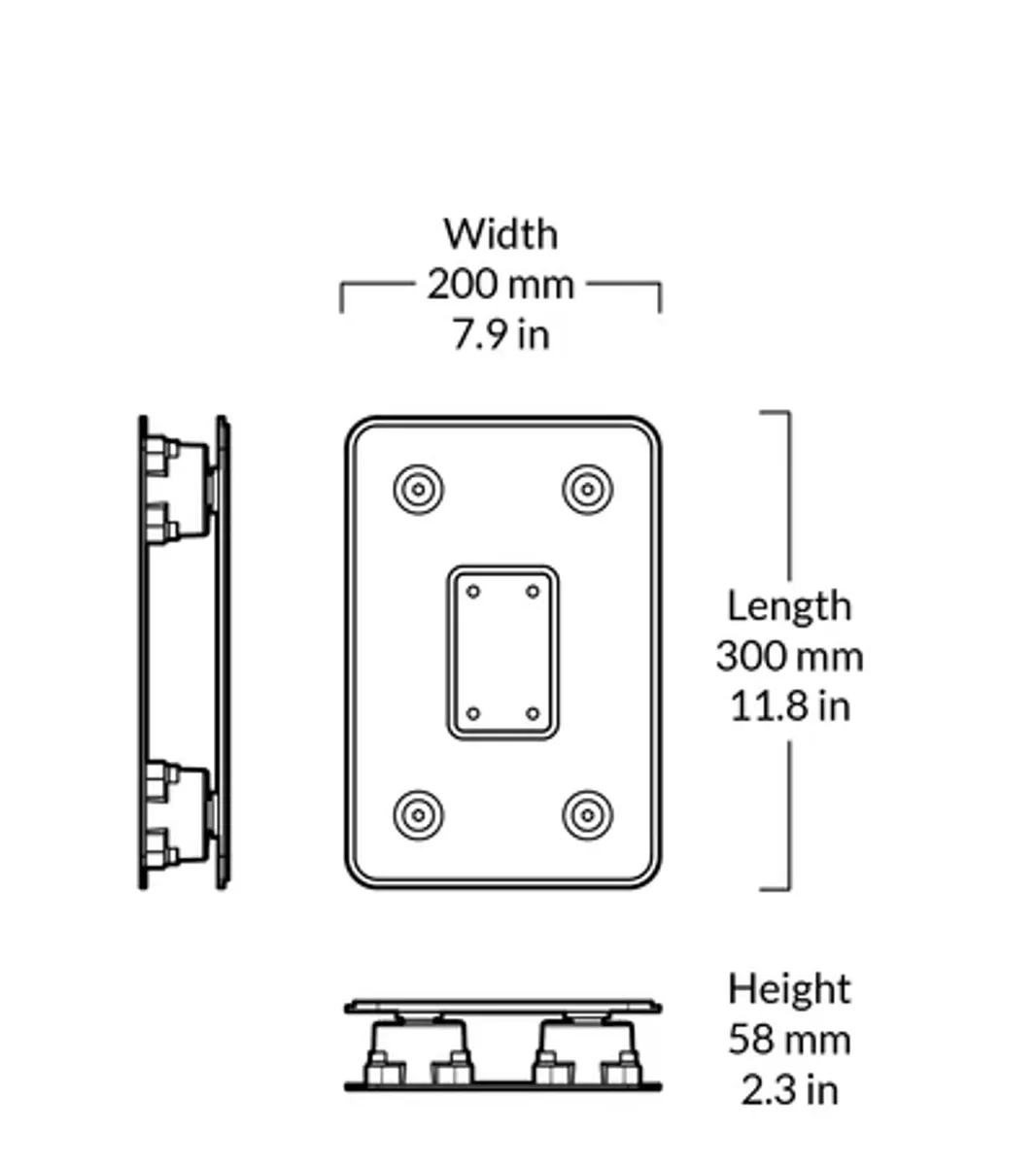 Space Lab Lift MK II Speaker Stand with Small Platform,Light Isolator