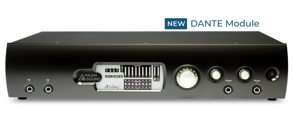 Prism Sound Atlas + DANTE MDIO Option Card